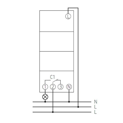 Grasslin G43.03.0001.1 digitale schakelklok 1-kanaal ASTRO dag-week programma Talento Smart C15 DIN-rail