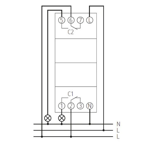 Grasslin G43.03.0002.1 digitale schakelklok 2-kanalen ASTRO dag-week programma Talento Smart C25 DIN-rail
