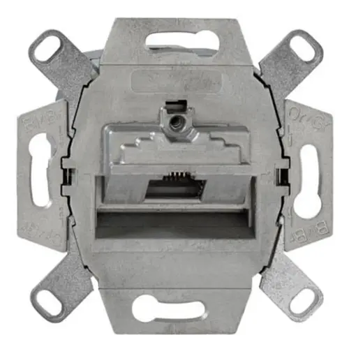 Rutenbeck 138104030 universele RJ45 data wandcontactdoos modular jack 1-voudig inbouw CAT5/6E