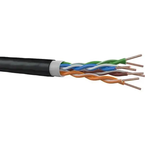 Cable Partners CAT5E-GROND-100m UTP Cat.5E grond/buiten netwerkkabel zwart rol 100 meter
