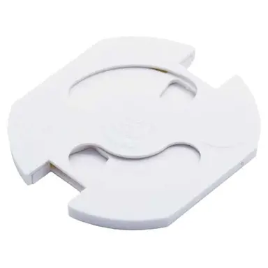 Bar 6320.001.01 Teddy stopcontactbeveiliger kinderbeveiliging zelfklevend wit set van 5