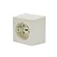 Power Plex PWP16CO perilex wandcontactdoos opbouw 16A creme