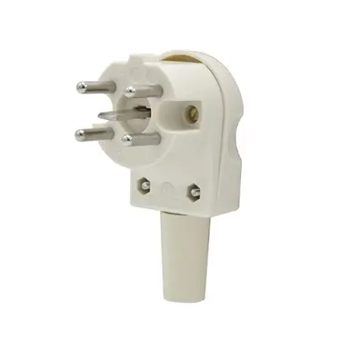 Power Plex PWP16SH Perilex stekker haaks 16A creme