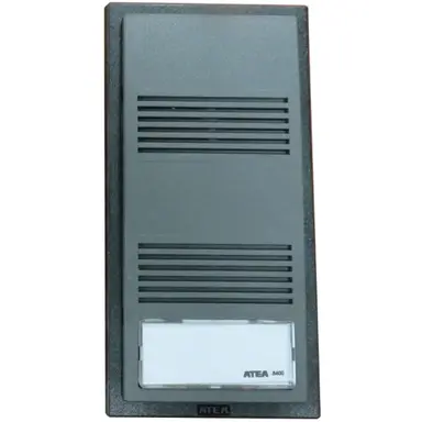 Atea AB180E traditionele buitenpost zwart voor inbouw 1 verlichte beldrukker