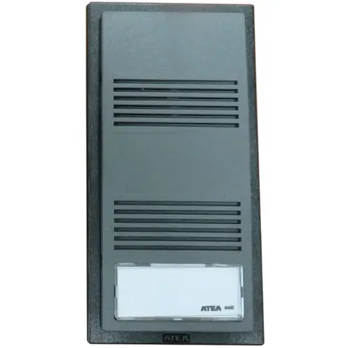 Atea AB180E traditionele buitenpost zwart voor inbouw 1 verlichte beldrukker