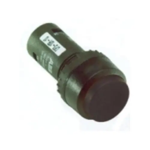 ABB CP1-10B-10 Drukknop Vlak Zwart 1m   Rond