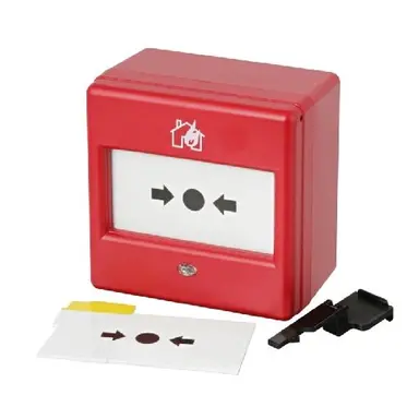 Cooper Safety 4920016FULL-0018XC opbouw handmelder rood met glazen schijf 9 - 30VDC