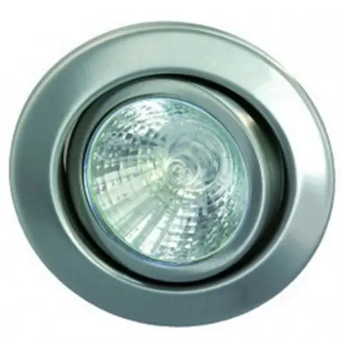 Rutec RUR5511 V4A inbouwspot rond 80mm kantelbaar GX5.3 fitting12V Edelstaal (excl. lichtbron)