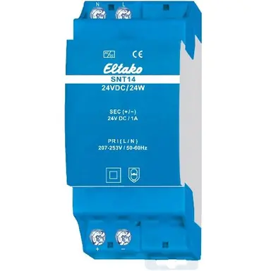Eltako SNT14-24V/24W Gestabiliseerde DIN-rail schakelende voeding 24VDC 1A