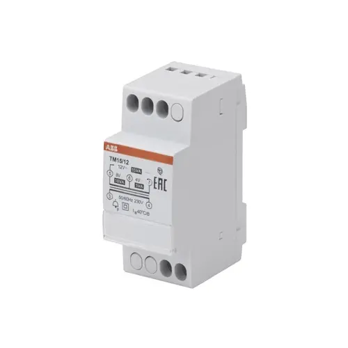 ABB TM15/12 beltrafo 4/8/12V 15VA DIN-rail montage