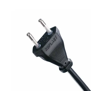 Haka 517300018 aansluitsnoer met eurostekker 2 x 0.75 mm² 4 meter zwart