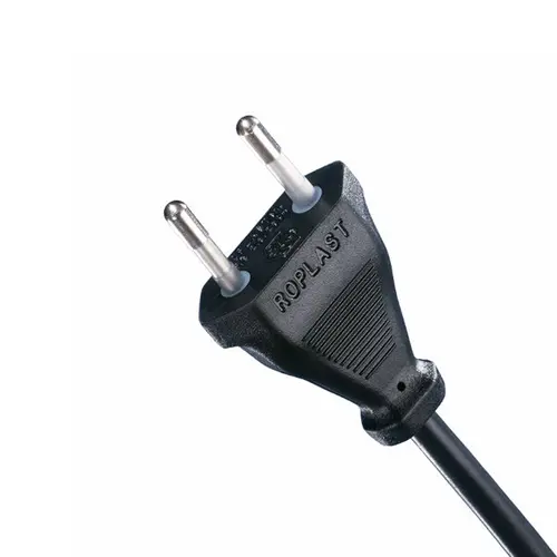Haka 517300018 aansluitsnoer met eurostekker 2 x 0.75 mm² 4 meter zwart