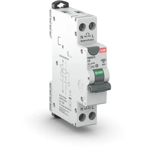 ABB DSN201E C16 A30 aardlekautomaat 1p+n c kar 1