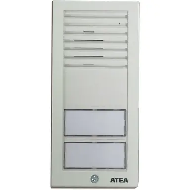 Atea AB192 opbouw deurluidspreker wit met 2 beldrukkers