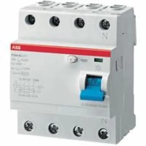 ABB F204 A-63/0.1 aardlekschakelaar 63A 4-polig 0,1A F204A63/0.1