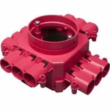 ABB Haf CHP60 BW centraaldoos rond brandwerend 60mm diep versprongen tuit 12x 16,19 of 20mm invoer