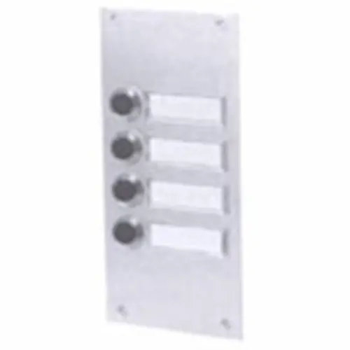 Atea MBP204CBD beldrukpaneel smal inbouw met 4 dubbel verchroomde beldrukkers