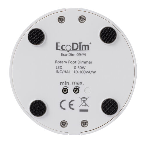 EcoDim ECO-DIM.09 W LED vloerdimmer 0 - 50 Watt wit