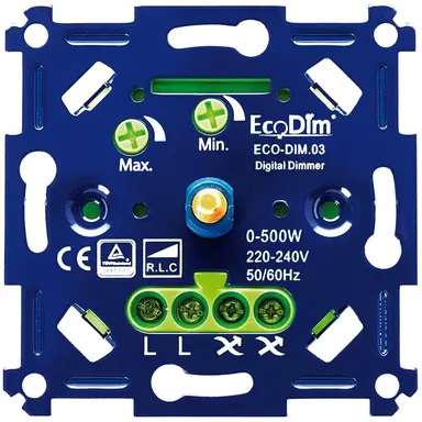 EcoDim ECO-DIM.03 universele LED dimmer 0 - 500 Watt RLC