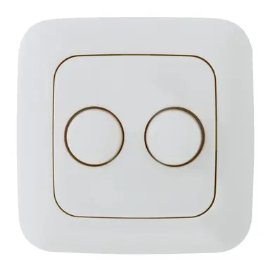 EcoDim ED-10003 duo dimmerknop passend voor Busch-Jaeger Reflex SI wit glans