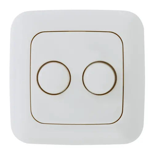 EcoDim ED-10003 duo dimmerknop passend voor Busch-Jaeger Reflex SI wit glans