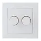 EcoDim ED-10004 duo dimmerknop passend voor Berker S1 wit glans