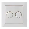 EcoDim ED-10005 duo dimmerknop passend voor Gira systeem 55 / JUNG A-range wit glans