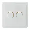 EcoDim ED-10008 duo dimmerknop passend voor Peha Standard wit glans
