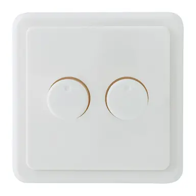 EcoDim ED-10008 duo dimmerknop passend voor Peha Standard wit glans