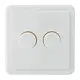 EcoDim ED-10008 duo dimmerknop passend voor Peha Standard wit glans