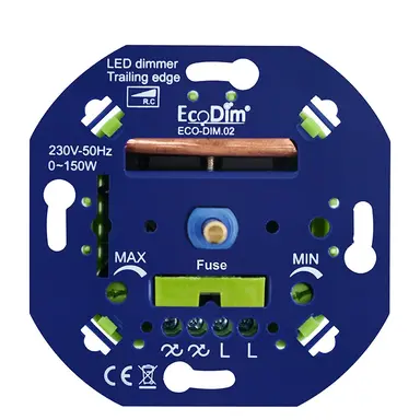 EcoDim ECO-DIM.02 universele LED dimmer 0 - 150 Watt RC