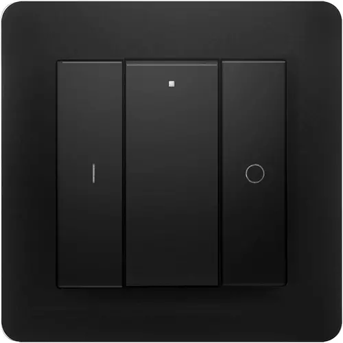 EcoDim ED-10011 Zigbee draadloze schakelaar voor 1 groep compleet zwart