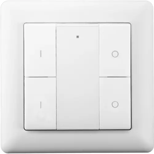 EcoDim ED-10012 Zigbee draadloze schakelaar voor 2 groepen compleet wit