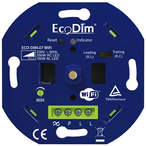 EcoDim ECO-DIM.07 WIFI dimmer LED 0 - 250 Watt RLC