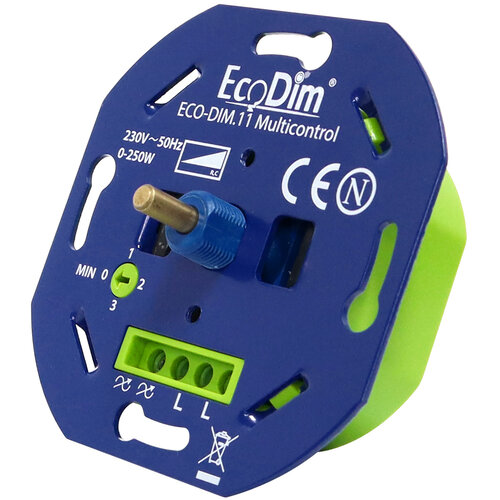EcoDim ECO-DIM.11 multicontrol LED dimmer 0 - 250 Watt RC