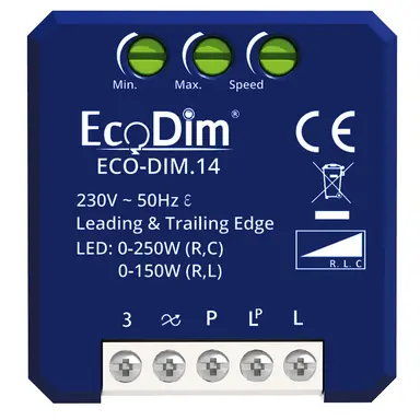 EcoDim ECO-DIM.14 LED dimmer module 0-250 Watt RLC