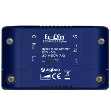 EcoDim ECO-DIM.13-ZGB Zigbee LED inline dimmer 0 - 250 Watt