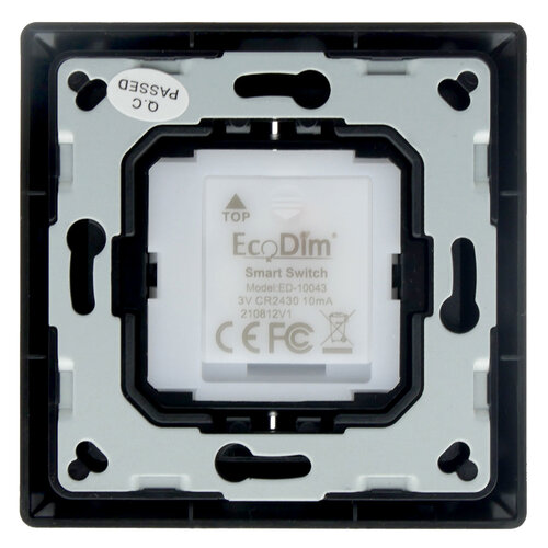 EcoDim ED-10043 Friends of Hue draadloze schakelaar compleet zwart