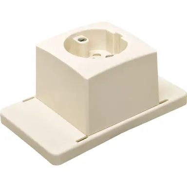 ABB Haf 3611W1-P S lasdoos deksel met Perilex wandcontactdoos 16A creme gerecycled kunststof