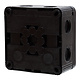 Wiska 407 3 ZW kabeldoos 95x95x60mm 7-invoeren + 3x wartel M20x1.5 IP67 zwart