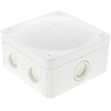 Wiska 407 3 WT kabeldoos 95x95x60mm 7-invoeren + 3x wartel M20x1.5 IP67 wit