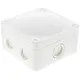 Wiska 407 3 WT kabeldoos 95x95x60mm 7-invoeren + 3x wartel M20x1.5 IP67 wit