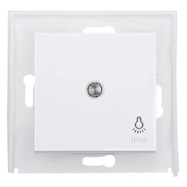 Kopp 493942005 schakelwip controlevenster met licht symbool IP44 HK07 Athenis helder wit glans