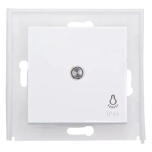 Kopp 493942005 schakelwip controlevenster met licht symbool IP44 HK07 Athenis helder wit glans