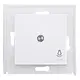 Kopp 493942005 schakelwip controlevenster met licht symbool IP44 HK07 Athenis helder wit glans