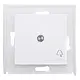 Kopp 493952002 schakelwip controlevenster met bel symbool IP44 HK07 Athenis helder wit glans