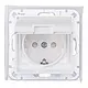 Kopp 954029009 wandcontactdoos randaarde 1-voudig IP44 HK07 Athenis helder wit glans