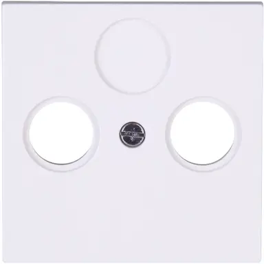 Kopp 490913002 centraalplaat antenne / COAX wandcontactdoos HK07 Athenis arctic wit glans