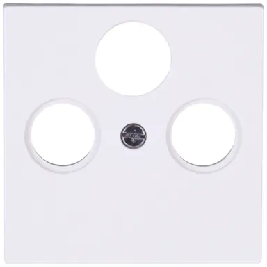 Kopp 491013006 centraalplaat antennecontactdoos TV / radio + SAT HK07 Athenis arctic wit glans