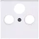 Kopp 491013006 centraalplaat antennecontactdoos TV / radio + SAT HK07 Athenis arctic wit glans